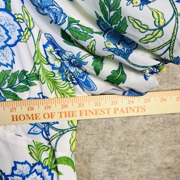 ARULA by Alter State Women's Blue Floral Tiered Midi Dress Size C Plus Size 3X - Picture 10 of 16